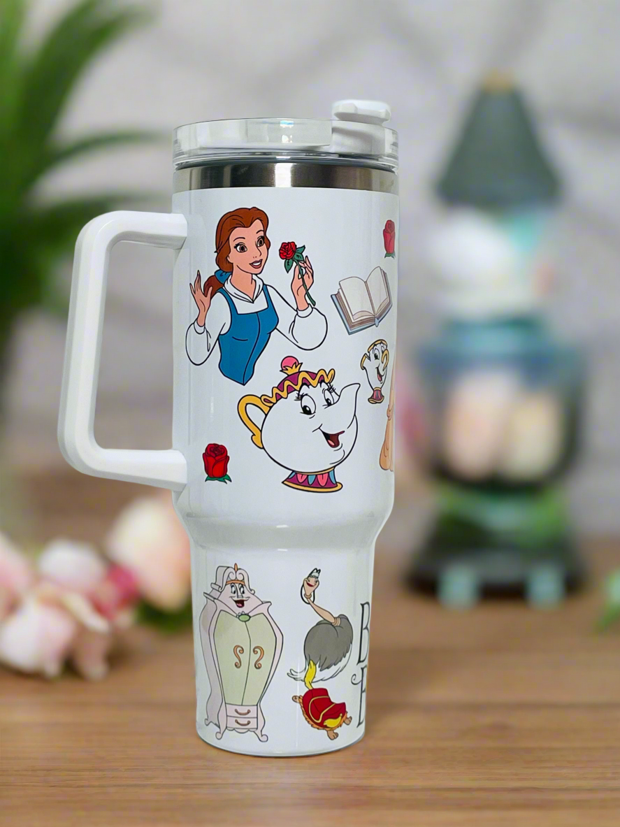 40oz Custom Quencher Tumbler –  Beauty for Beast Inspired