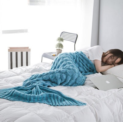 Personalized mermaid tail online blanket